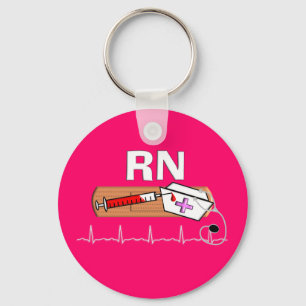 Krankenschwester-Geschenke "RN " Schlüsselanhänger