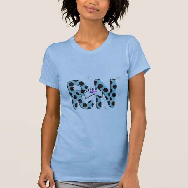 Krankenschwester-Geschenke "RN " T-Shirt (Vorderseite)