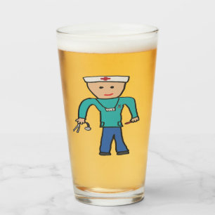 Krankenschwester Glas
