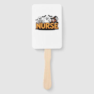 Krankenschwester - Halloween - mit Geist, Hexe und Fächer