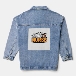 Krankenschwester - Halloween - mit Geist, Hexe und Jeansjacke