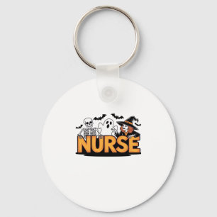 Krankenschwester - Halloween - mit Geist, Hexe und Schlüsselanhänger