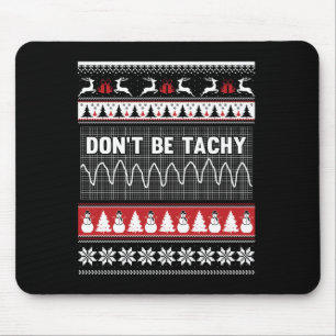 Krankenschwester hässlicher Weihnachtspullover - S Mousepad