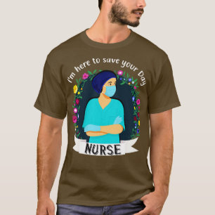 Krankenschwester hier, um Ihre tägliche Medizin Re T-Shirt
