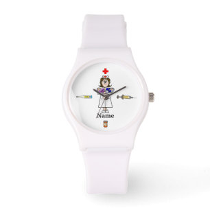 Krankenschwester Holding Babies aufpassen personal Armbanduhr