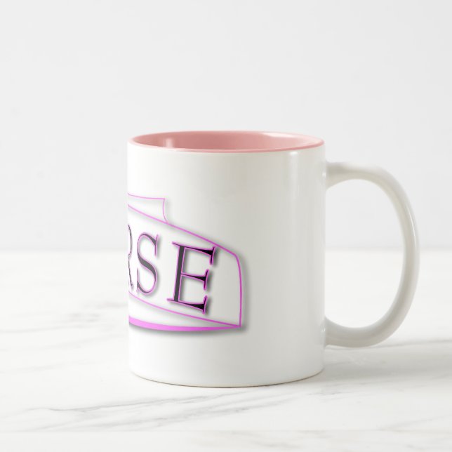 KRANKENSCHWESTER-HUT-TASSE ZWEIFARBIGE TASSE (Rechts)