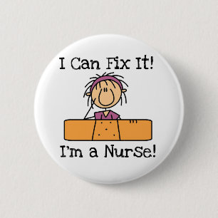 Krankenschwester I kann es regeln T - Shirts und Button