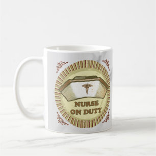 Krankenschwester im Dienst Kaffeetasse