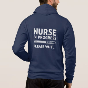 Krankenschwester im Gange Bitte warten - Funny Nur Hoodie