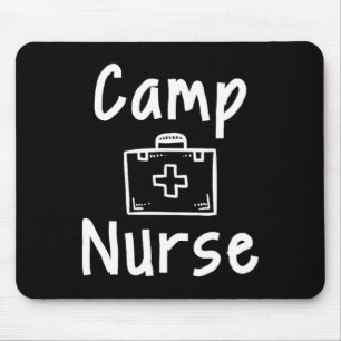 Krankenschwester im Lager Erste-Hilfe-Kit Silhouet Mousepad