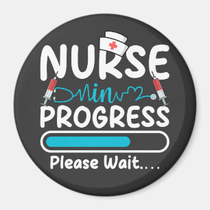Krankenschwester in Ausbildung Lade-Kreis-Magnet Magnet