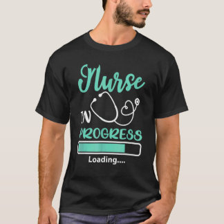 Krankenschwester in Ausbildung lädt Trainingsstude T-Shirt