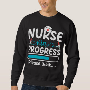Krankenschwester in Ausbildung Männer beladen Sweatshirt