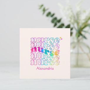 "Krankenschwester" in eleganten Regenbogenfarben