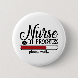 Krankenschwester in Entwicklung Funny Nursing Scho Button