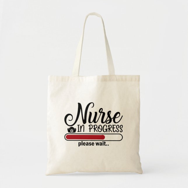 Krankenschwester in Entwicklung Funny Nursing Scho Tragetasche (Vorne)