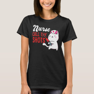 Krankenschwester Kat Pflege Kitten Medizin Ärztlic T-Shirt