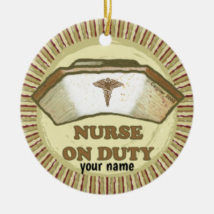 Krankenschwester Keramik Ornament
