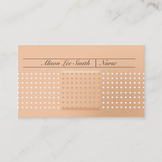 Krankenschwester / Kinderpfleger / pfleger Visitenkarte (Vorderseite)