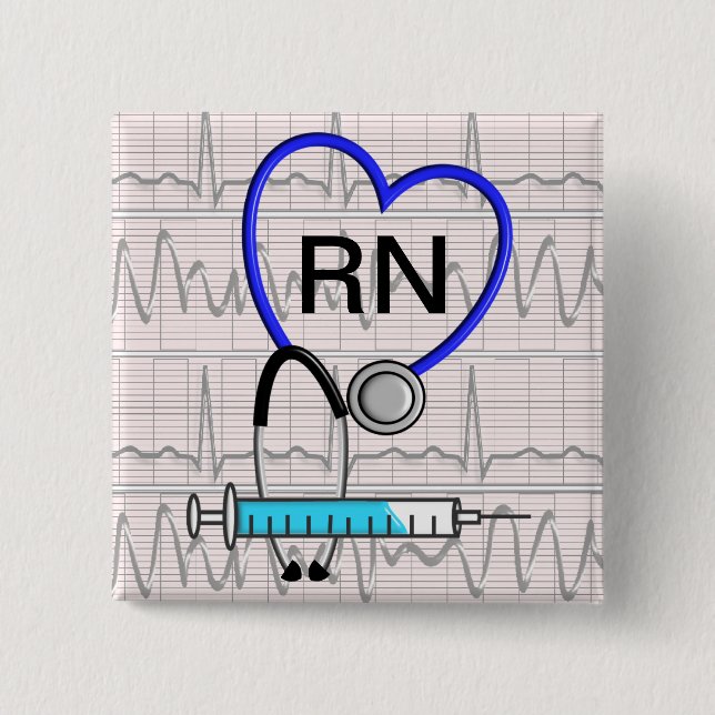 Krankenschwester-Knopf-Stethoskop Button (Vorderseite)