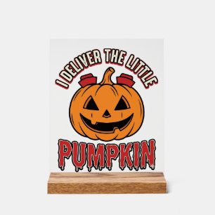 Krankenschwester-Kürbis-Halloween-Lieferung-Shirt- Acrylschild