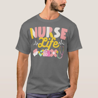 Krankenschwester Leben Herzform Krankenpflege Woch T-Shirt