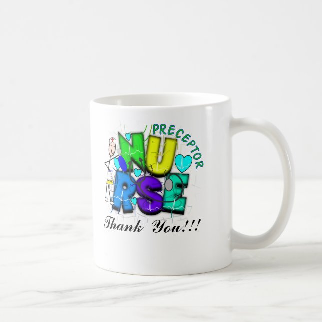 Krankenschwester-Lehrer "danken Ihnen" Geschenke Kaffeetasse (Rechts)