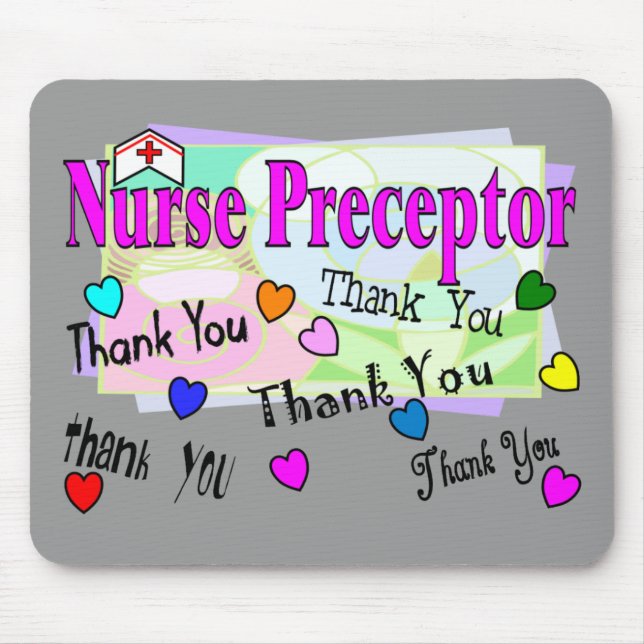Krankenschwester-Lehrer DANKEN IHNEN Mousepad (Vorne)