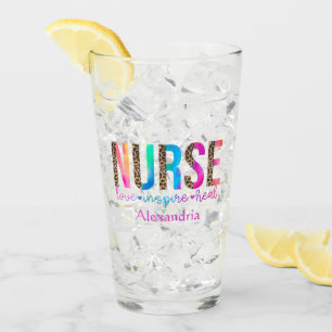 "Krankenschwester - Liebe, Inspiriert, heilen" in  Glas