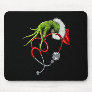 Krankenschwester Lustig Frohe Weihnachten Stethosk Mousepad