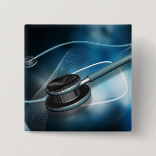 Krankenschwester-medizinische Stethoskope Button