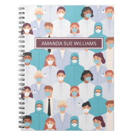Krankenschwester/Medizinstudentin - Name/Monogramm Notizblock