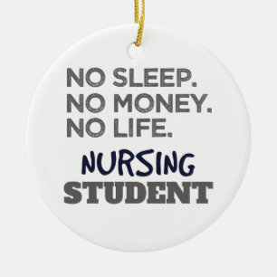Krankenschwester Meme No Sleep Money Nursing Stude Keramik Ornament