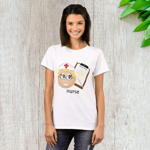 Krankenschwester mit medizinischer Zwischenablage T-Shirt