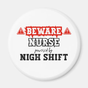 Krankenschwester mit Nachtverschiebung Krankenpf Magnet