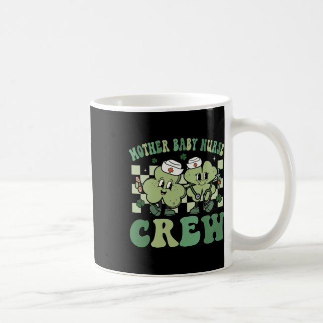 Krankenschwester Mutter Baby schraubt St Patricks  Kaffeetasse (Rechts)
