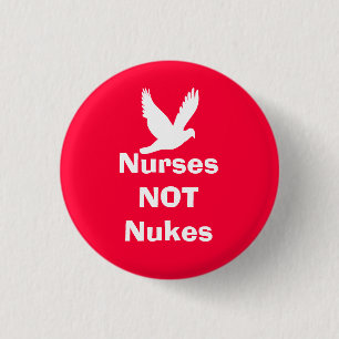 Krankenschwester-nicht Kernwaffen-schottisches Button