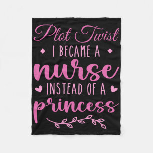 Krankenschwester nicht Prinzessin Funny Nurse T-Sh Fleecedecke