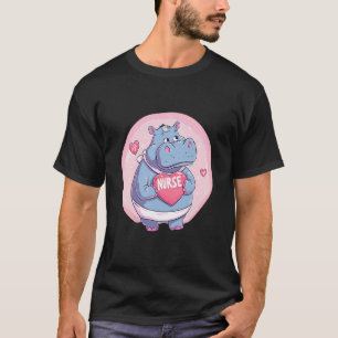 Krankenschwester Nilpferd Krankenpflegeschule Stet T-Shirt
