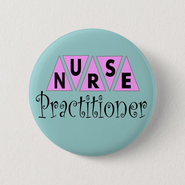 Krankenschwester-Praktiker-Geschenke Button (Vorderseite)