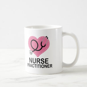 Krankenschwester-Praktiker-Herz-Stethoskop Kaffeetasse
