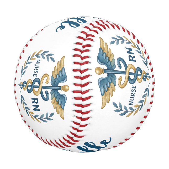 Krankenschwester RN Baseball Erinnerungsstück (Schrägansicht)