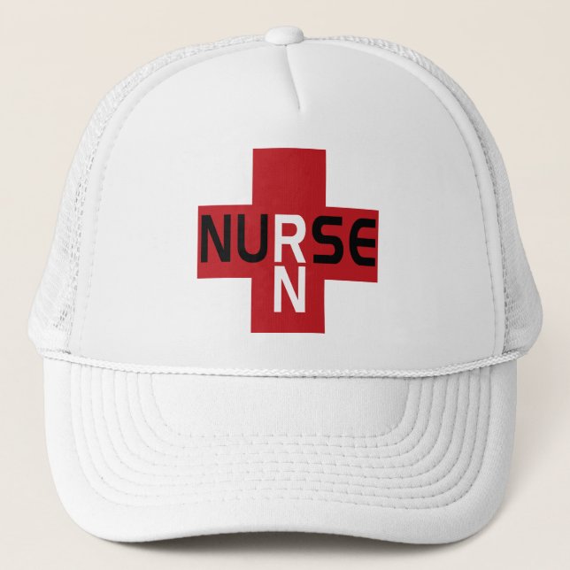 KRANKENSCHWESTER RN RED HAT TRUCKERKAPPE (Vorderseite)