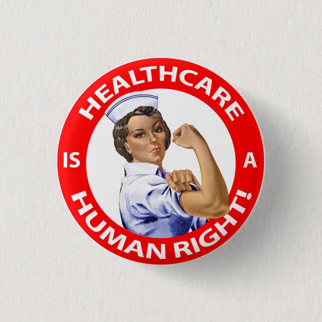 Krankenschwester "Rosie" sagt, dass Button (Vorderseite)