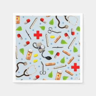 Krankenschwester-Ruhestandsfeier Serviette