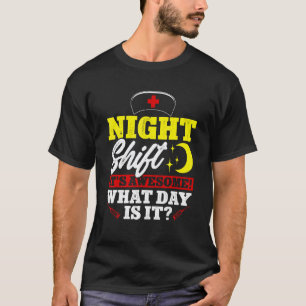 Krankenschwester-Schätzung RN Woche Nachtschicht T-Shirt