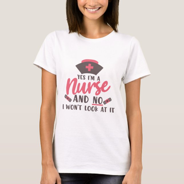 Krankenschwester-Shirt, Krankenschwester, Geschenk T-Shirt (Vorderseite)