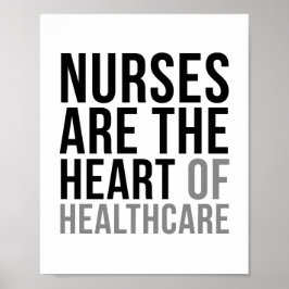 Krankenschwester sind das Herz der Gesundheitsvers Poster