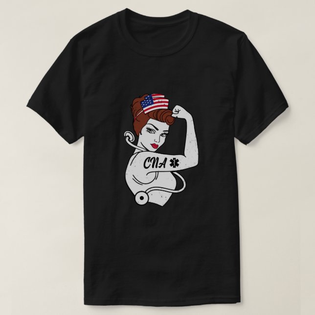 Krankenschwester starke Frau kann starke Krankensc T-Shirt (Design vorne)