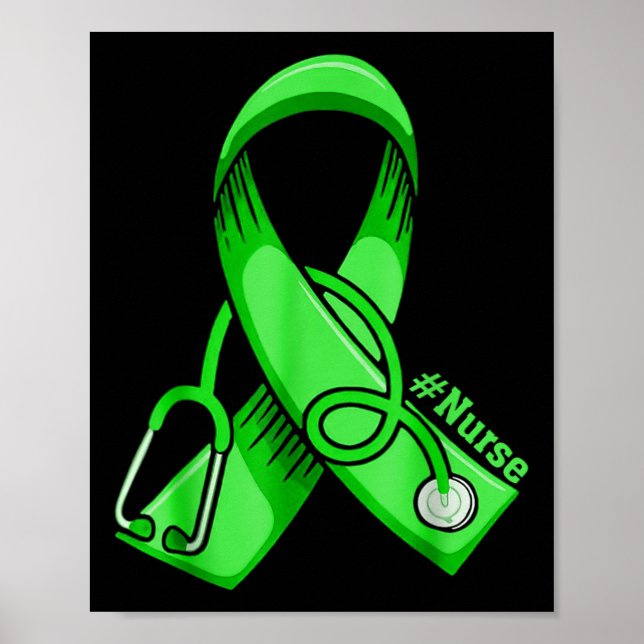 Krankenschwester Stethoscope Green Ri Poster (Vorne)